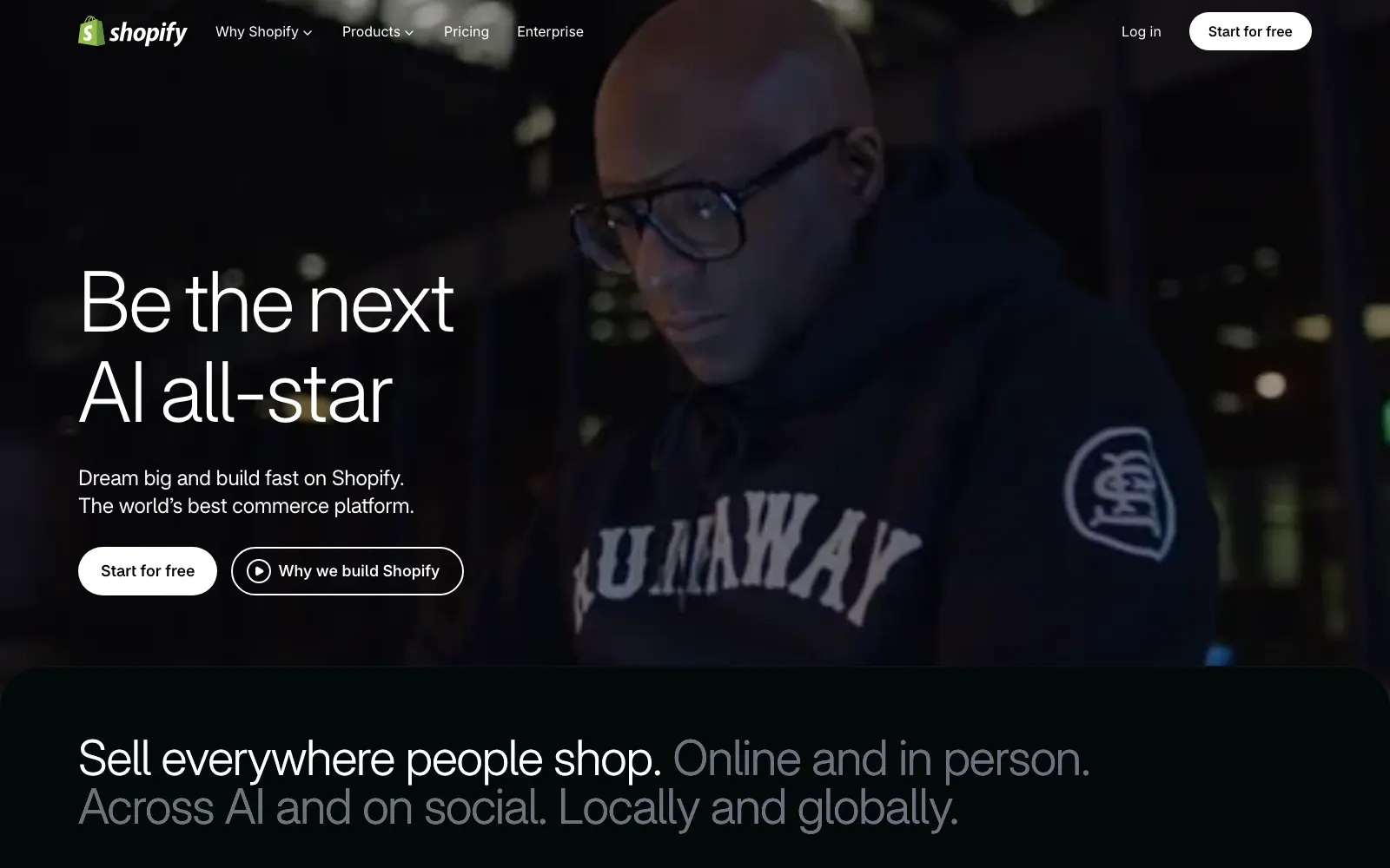 Screenshot of shopify.com