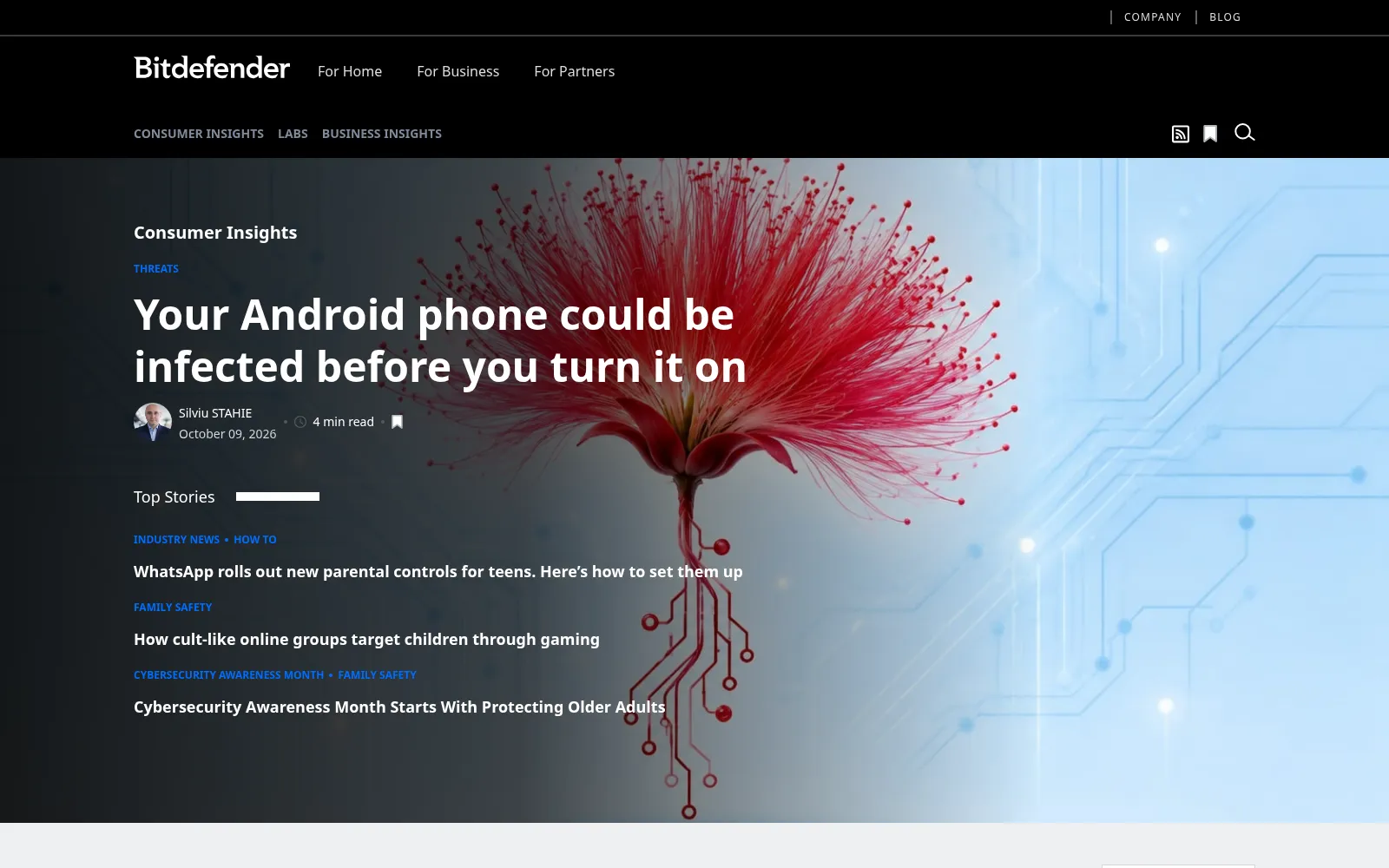 Screenshot of bitdefender.com
