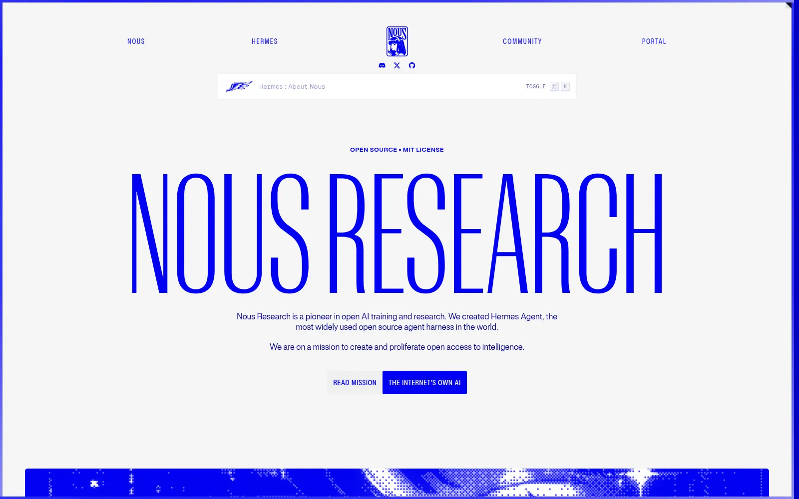 Screenshot of nousresearch.com