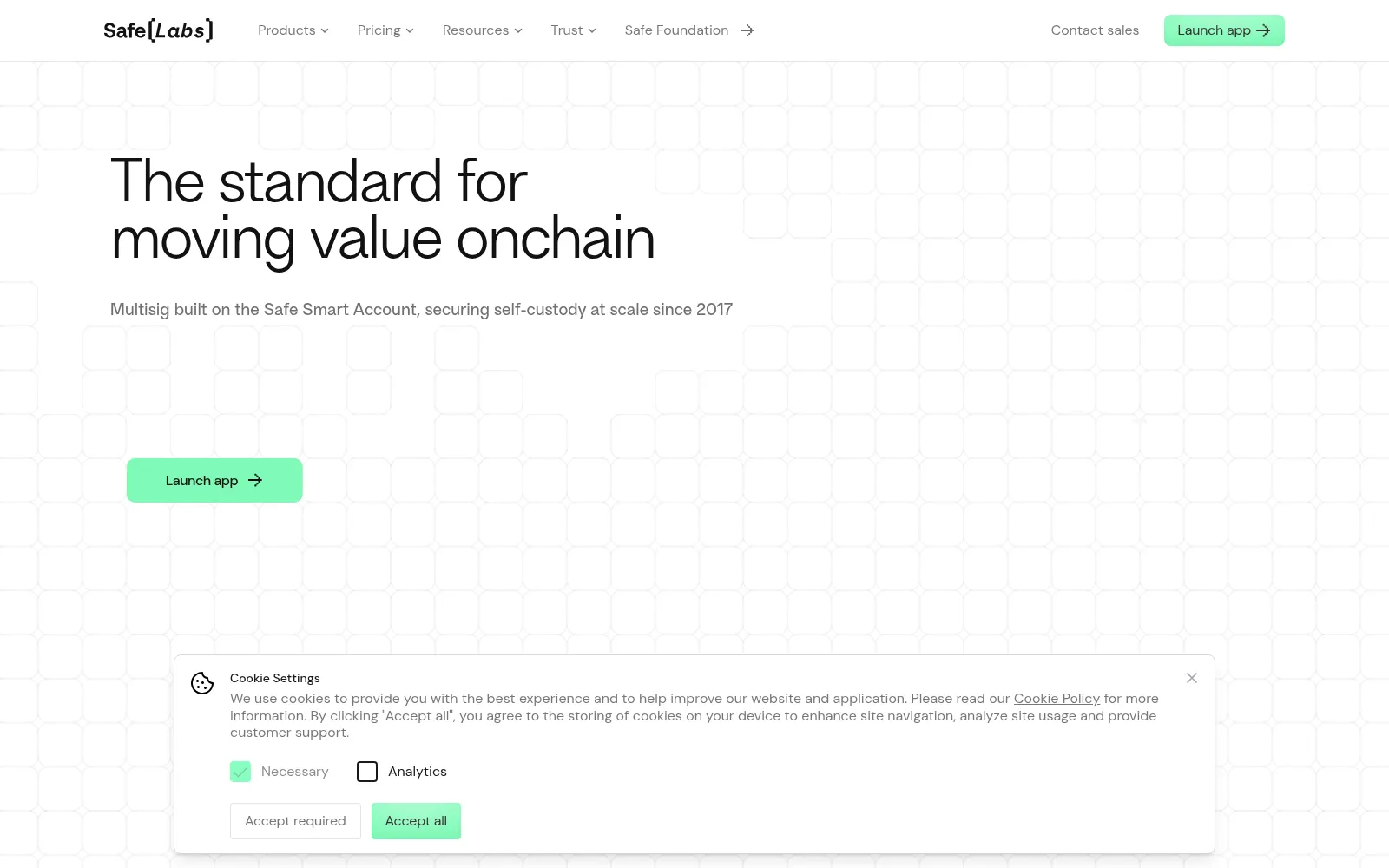 Screenshot of safe.global