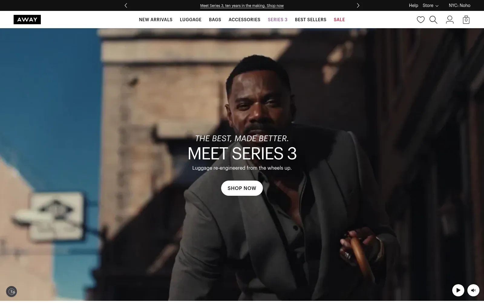 Screenshot of awaytravel.com