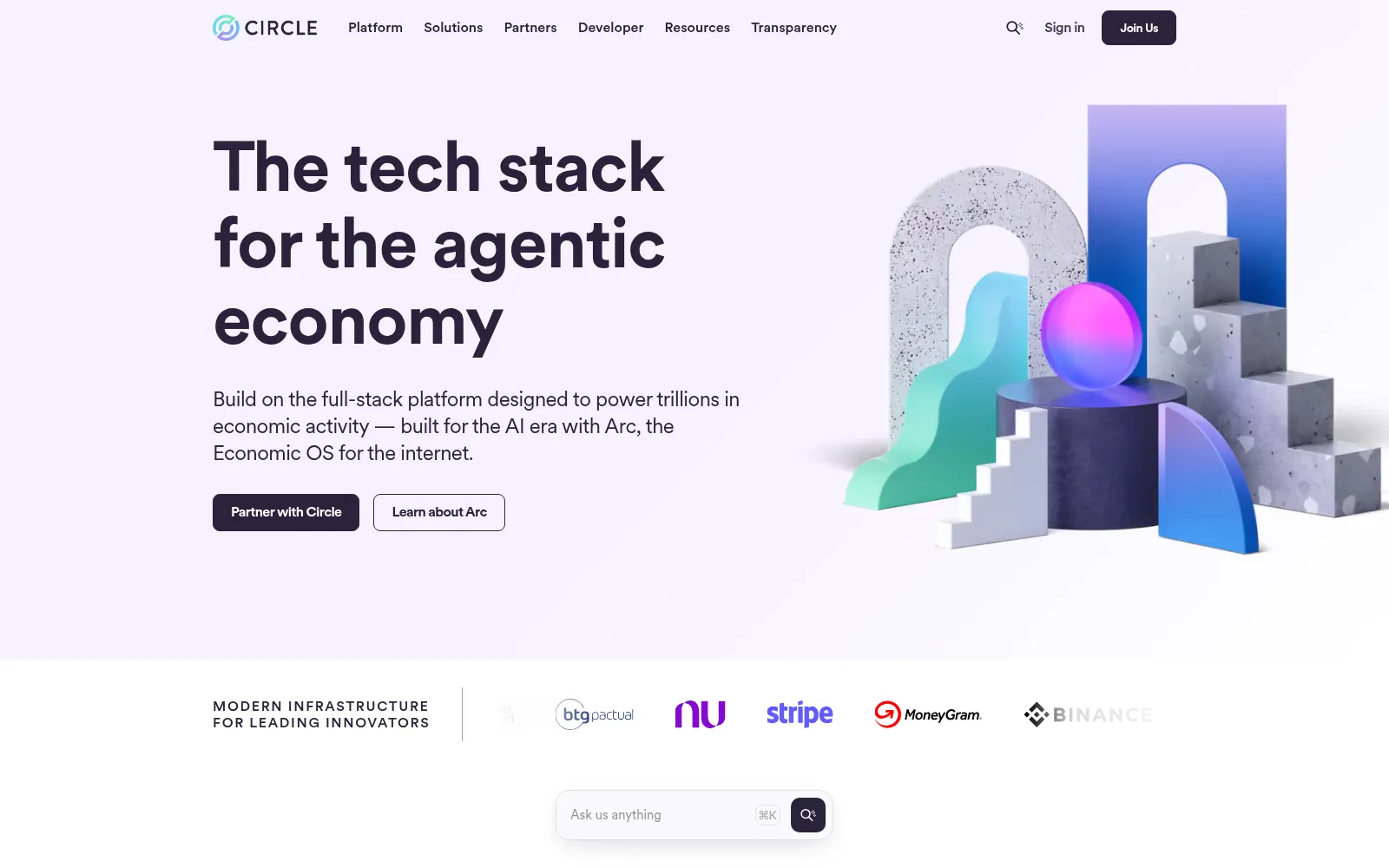 Screenshot of circle.com