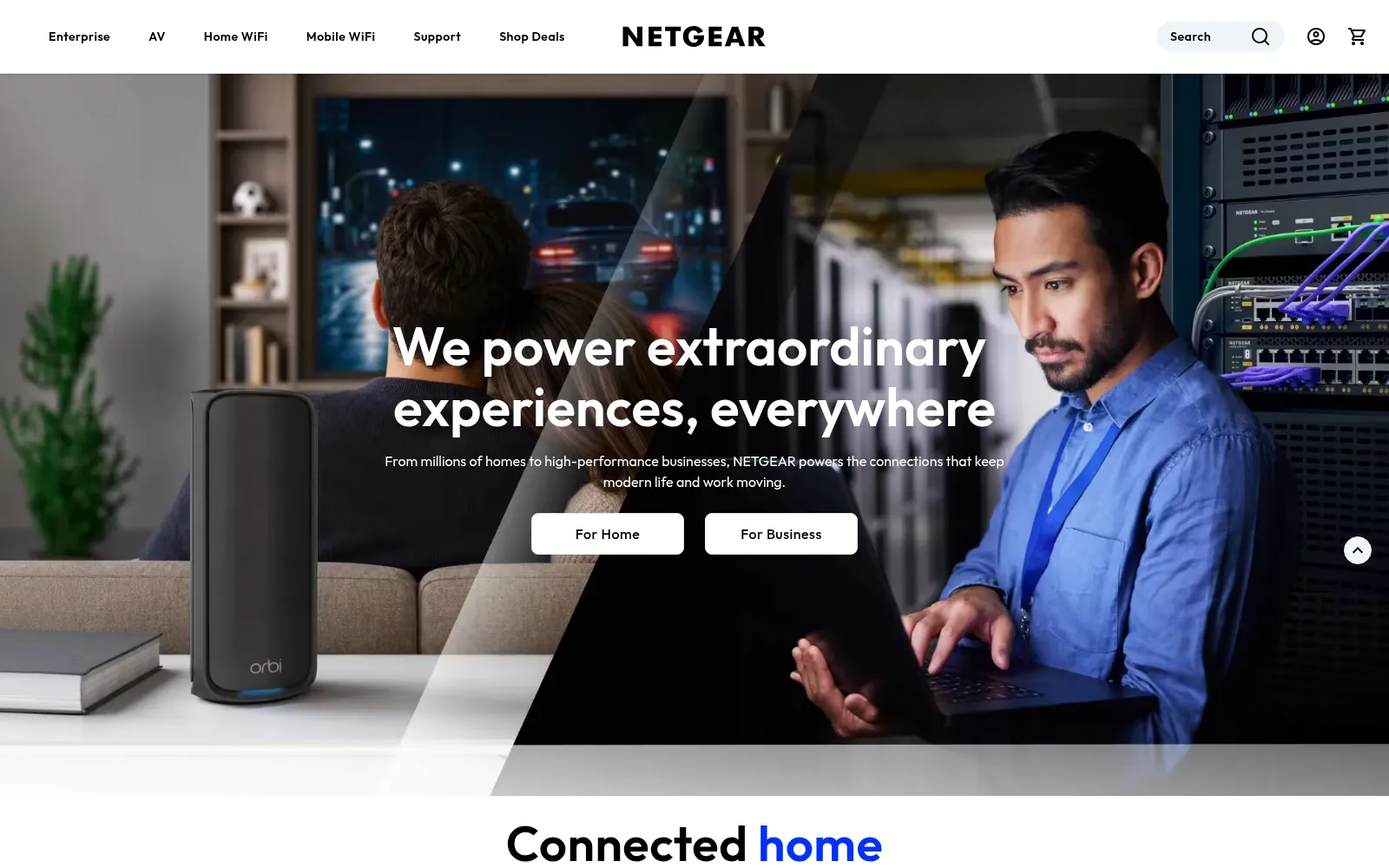 Screenshot of netgear.com